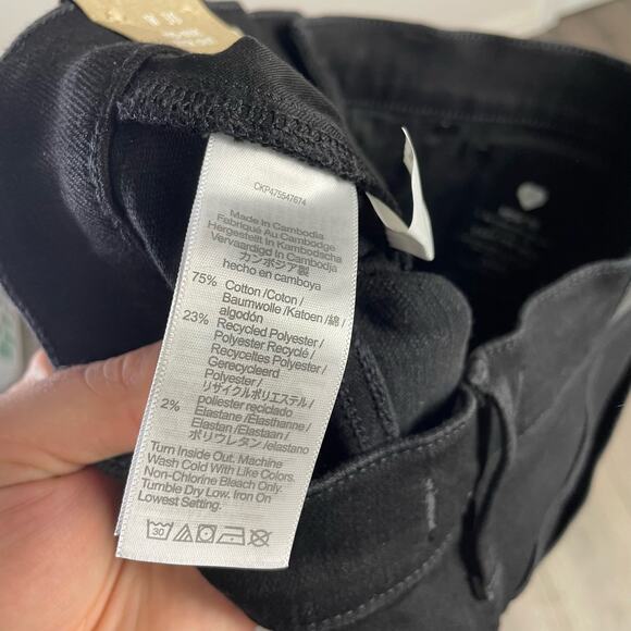 Madewell Mid Rise Kick Out Tall Black Rinse Denim Jeans US Women's 27T New - Picture 4 of 6